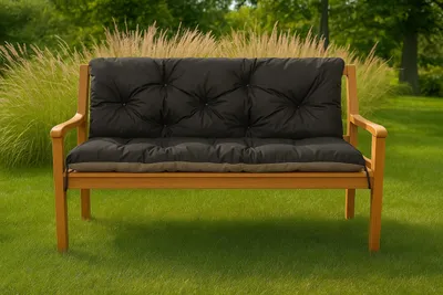 Immagine prodotto di Cuscino per panca da giardino 160x50x40cm nero | seduta per panca | cuscini per altalena da giardino | cuscino impermeabile per panca da giardino