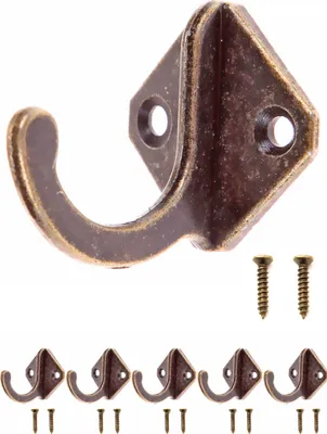Produktbild von 'FUXXER® - Antik-Haken, Garderoben-Haken, Handtuch-Haken Kleider-Haken, Eisen-Haken Messing Bronze De'