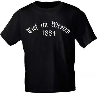 Produktbild von T-Shirt mit Print - Tief im Westen - 12331 schwarz - Gr. S-XXL Größe - XXL