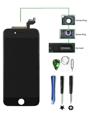 Produktbild von Für iPhone 5 Schwarz LCD Display Touchscreen Retina HD + Werkzeug + Schutzglas
