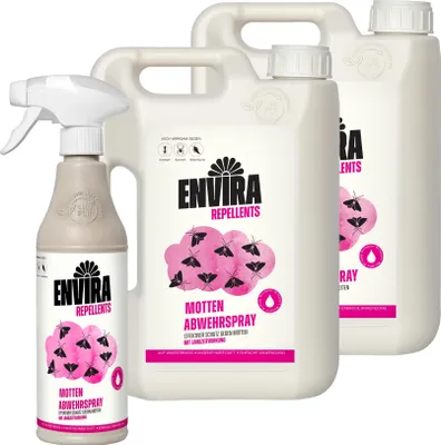 Produktbild von Envira Motten Abwehrspray im Nachfüllpack 2x2L+500ml