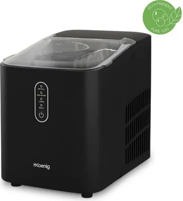 Obrázek produktu pro Stroj na výrobu ledu H.Koenig KUB14, 12 kg, 1 l, 120 W, černý, doba výroby 7–9 minut