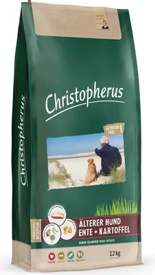 Produktbild von Christopherus Getreidefrei Senior Ente & Kartoffel 12kg