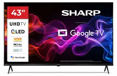 Obrázek produktu pro Sharp 43HP5265E, 109,2 cm (43"), 3840 x 2160 px, QLED, Smart TV, Wi-Fi, Černá