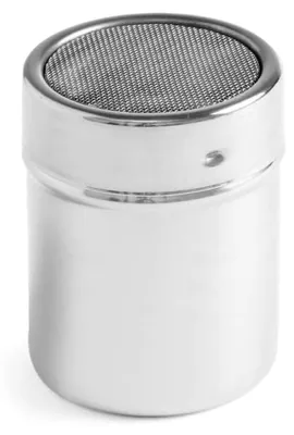 Produktbild von Puderzuckerstreuer, mit Gazesiebdeckel, Streudose, Streuer, ø55x(h)75mm, Edelstahl