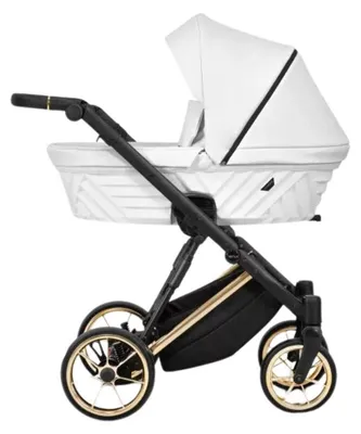 Image de Kunert Poussette Ivento Premium Ive 08 blanc Pearl Gold siege auto