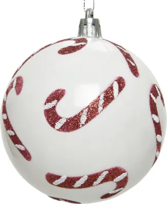 Produktbild von Kaemingk Weihnachtskugel Ø 8 cm winterweiß