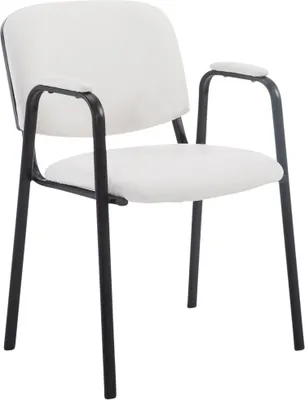 Produktbild von Besucherstuhl HLO-CP111 PRO Kunstleder  weiß