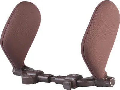 Image de Brun Coussin appuie-tête pour voiture Coussin de cou confortable pour siège de voiture Pliable, Réglable Coussin de cou pour voiture pour enfants et adultes