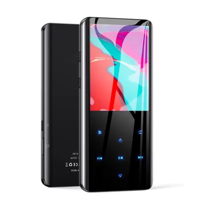 Produktbild von MP3-Player mit Bluetooth, Touchscreen-MP3-Player mit Lautsprecher, tragbarer HiFi-MP3-Musikplayer mit Bluetooth, Diktiergerät, E-Book-Reader und TF-Kartenunterstützung