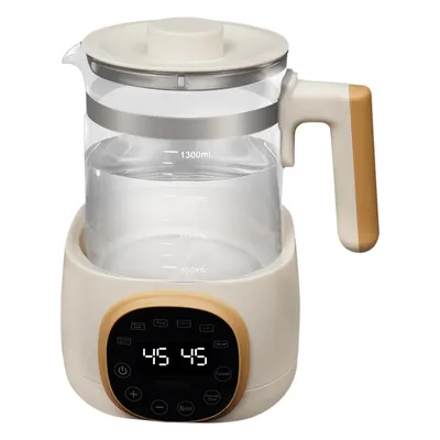 Produktbild von 1,3L Baby Flaschenwärmer mit Temperatureinstellung 72 Stunden Thermostatfunktion Wasserkocher (weiß) für Babynahrung