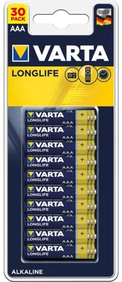 Produktbild von Varta 4103, Einwegbatterie, AAA, Alkali, 1,5 V, 30 Stück(e), 44,5 mm