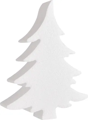 Produktbild von Styroporform "Tannenbaum geschwungen", 20 x 15 x 4 cm