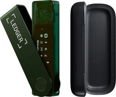 Produktbild von Ledger Nano X Emerald Green + Case - Hardware Wallet Bundle - Bluetooth - Originele Ledger Case