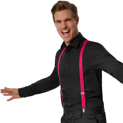 Produktbild von Einfarbiger Hosenträger - pink