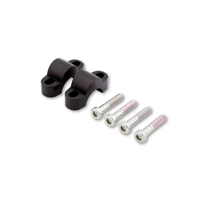 Produktbild von LSL Klemmbockerhöhung Set um 15 mm, mit 50 mm Schraube, für 28,6 mm Lenker, schwarz