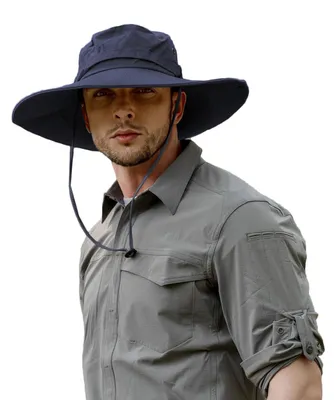 Obrázek produktu pro Pánská sluneční čepice s UV ochranou, typ safari, tmavě modrá, 100% polyester