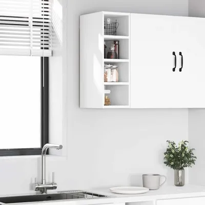 Produktbild von "im Sonderangebot"Hängeschrank/Sideboard Küche Moderne Design - CLORIS - Buffetschrank - Riga Weiß 20x29,5x60 cm Holzwerkstoff - DEMöbel9045591