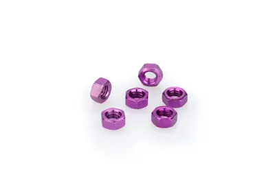 Produktbild von PUIG 0763L Muttern aus Anodisierten Aluminium  passend fuer UNIVERSAL UNIVERSAL Lila
