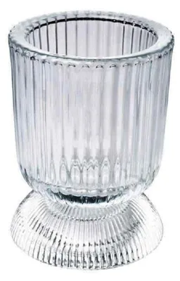 Produktbild von SANDRA RICH, "GOBLET", Teelichthalter, Teelichtglas 10cm NATUR / KLAR