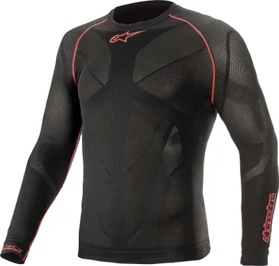 Produktbild von Alpinestars Ride Tech V2 Langarm Funktionsshirt, schwarz/rot, XS/S