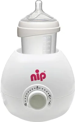 Obrázok produktu pre NIP ohrievač detskej stravy: spoľahlivý a šetrný ohrievač na všetky dojčenské fľaše a poháre, bez BPA, od 0 rokov, biely