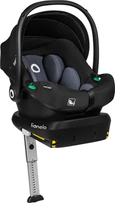 Produktbild von Lionelo Babyschale ASTRID I-SIZE SET, ab Geburt bis 87 cm, ab 1 kg bis 16kg, Sehr stabiler Träger, Modernes Design, Höhenverstellung - Grau