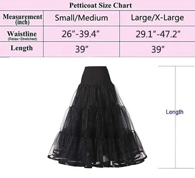 Produktbild von Petticoat Reifrock fußlang, schwarz, Größe groß und X-groß, für Brautkleid