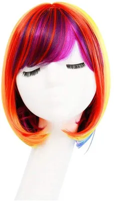 Productafbeelding van Kleurige Regenboogperruque voor Vrouwen voor Feestjes