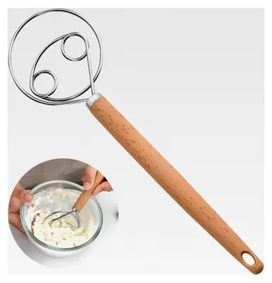 Produktbild von Dänischer Teigbesen aus Edelstahl mit Kunststoffgriff