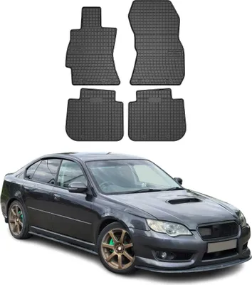 Image de Tapis de Sol pour Subaru Legacy IV 2003-2009 OMAC Noir Caoutchouc