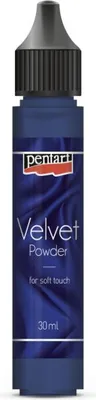 Zdjęcie produktu dla Proszek aksamitny Velvet powder 30ml błękit królewski / royal blue - Pentart