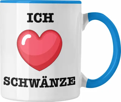 Produktbild von Trendation - Ich Liebe Schwänze Tasse Geschenk Versauter Humor 18+ Geschenkidee  (Blau)