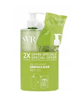 Produktbild von SVR Sebiaclear Reinigungs-Gel 400 ml + Nachfüllpack 400 ml