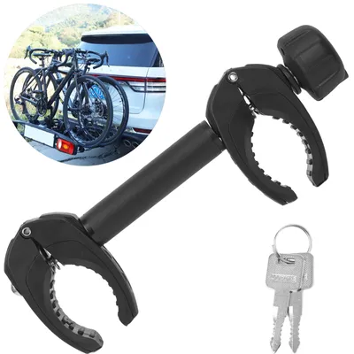 Productafbeelding van Zwarte Framehouder 32 cm, afsluitbare fietsframehouder voor U-buisbuis