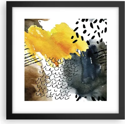 Produktbild von Gerahmtes Poster - Schwarzer Rahmen - Abstraktion Muster Flecken - 30x30 cm - Wand Bild - Wanddeko - Wandbilder - Wandposter - Bilderrahmen - Bilder - Kunstdruck - Wandbild - P2BAC30x30-4282