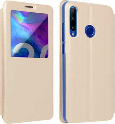 Obrázok produktu pre Kryt S-View s okienkom pre Honor 20 Lite - zlatý