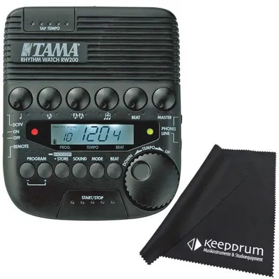 Produktbild von Tama Metronom RW200 Rhythm Watch mit Mikrofasertuch