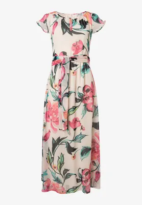 Produktbild von Maxi Chiffonkleid mit Flowerprint