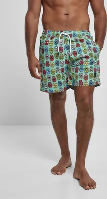 Obrázok produktu pre Urban Classics Plavecké šortky so vzorom Badehose Calavera Aop-L