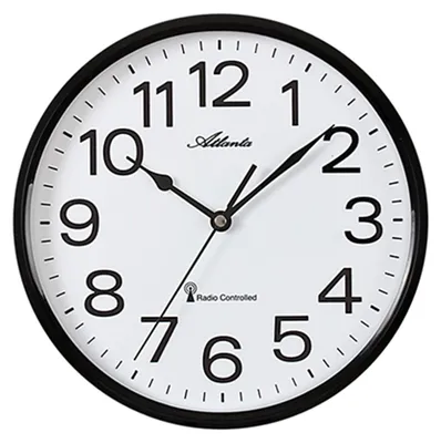 Produktbild von Atlanta Wanduhr, Funk, Ø 25,5 cm, 4378-7