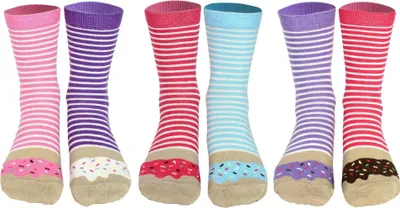 Produktbild von United Oddsocks Damen Socken, 6 Socken Pack - Strumpf, Mottomotive Donuts 37-42