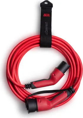 Produktbild von DEFA Ladekabel eConnect Red Mode3 20A/3Phasen/Typ2/5m