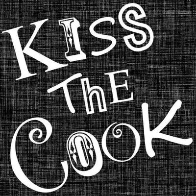 Image de Serviettes en papier ARTEBENE « Kiss the Cook » noires, 33 x 33 cm, 20 pièces