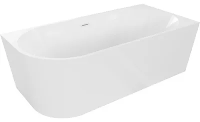 Obrázek produktu pro Mexen Mia volně stojící rohová vana pravá 150 x 75 cm, bílá, bílý přepad - 52691507500P-20