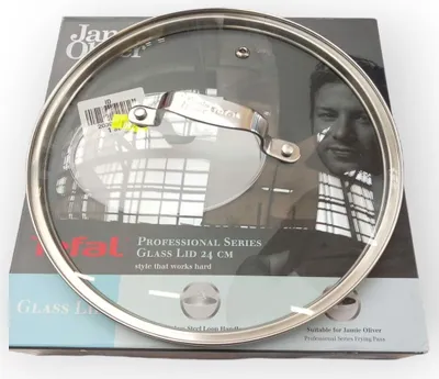 Produktbild von Tefal Jamie Oliver Olivier Glasdeckel 24 cm, Rund, Edelstahl, Transparent, Glas, Edelstahl, Edelstahl, Edelstahl, 24 cm
