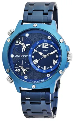 Produktbild von Elite Herrenuhr mit Edelstahlarmband, 3ATM