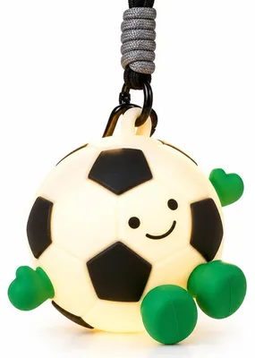 Produktbild von Fußball Nachtlicht LED, Wiederaufladbar Nachtlampe Kinder, RGB-Farbwechsel, 3 Helligkeitsstufen, fussball geschenke