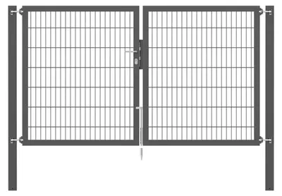 Obrázek produktu pro Alberts 663353 Doppeltor Flexo Plus mit Zubehör, anthrazit, Breite 250 cm, Höhe 140 cm