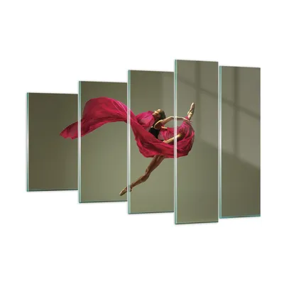Produktbild von Bilder auf glas - 5 Teile - Tänzer Ballett Künstler - 150x100cm - Glasbilder - Wandbilder - Bilder - zum Aufhängen bereit - Wanddekoration aus Glas - Glas Bilder - Wandbild auf Glas - GEG150x100-5037